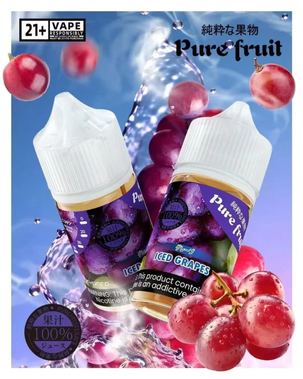 【鮮果多汁感】Pure Fruit 純粹果物煙油 擊喉感扎實細膩 完美還原真果香 現貨秒出