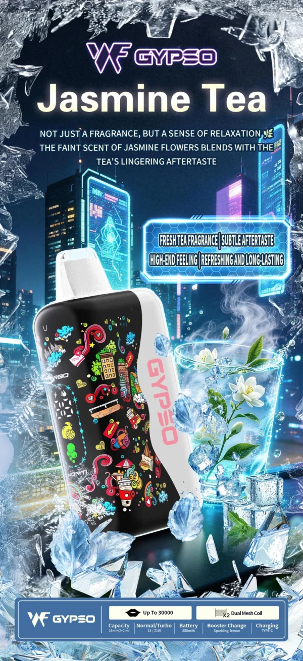 GYPSO滿天星30000口抛棄式電子煙-9 【顏值天花板】GYPSO 滿天星 30000口拋棄式電子煙 擊喉感扎實 濃郁順滑 首選