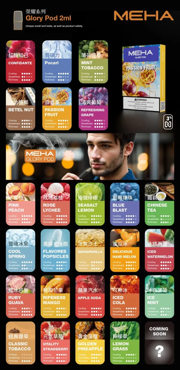 【現貨秒發】MEHA 魅嗨 一代通用煙彈 熱銷 2.0ml 三顆裝 通用 RELX / LANA / SP2S 主機