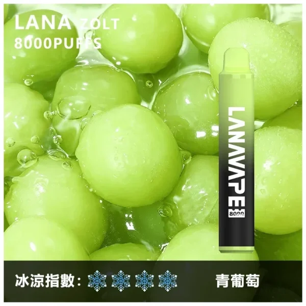 image-283 LANA ZOLT 拉娜 冰感水果系列 8000口拋棄式電子煙|3%尼古丁鹽順滑摯喉 Mesh芯清爽極致體驗